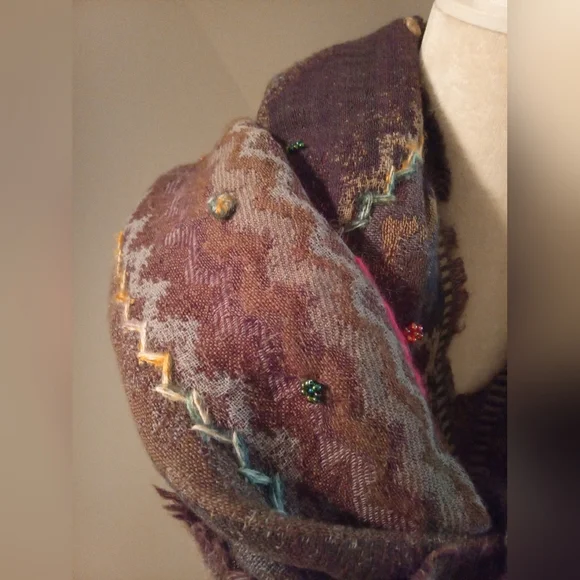 Châle-chale made in a India - Picture 4 of 6